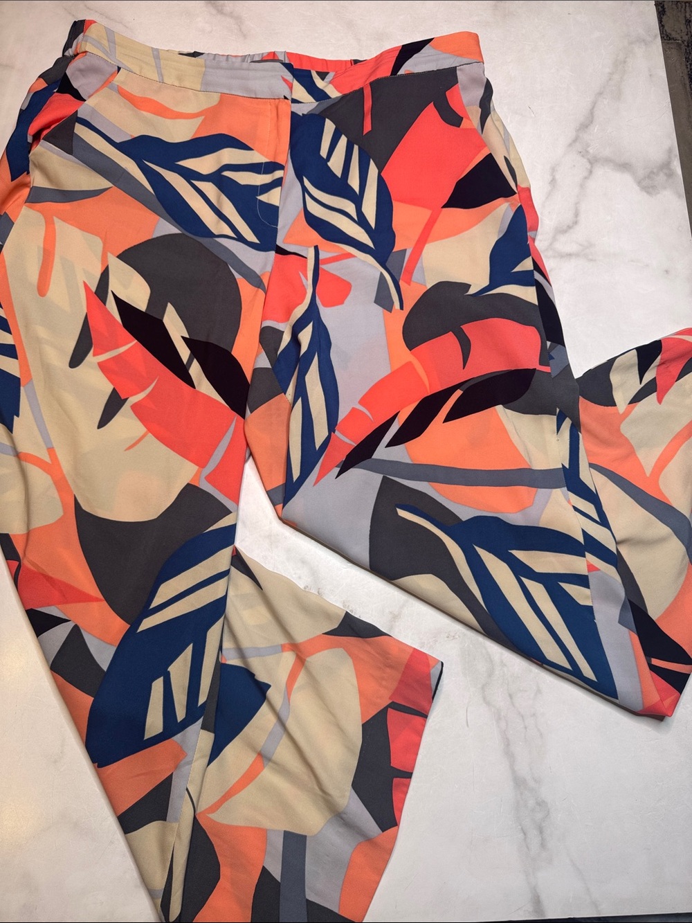 Vince Camuto Tropical Print Wide Leg Pant